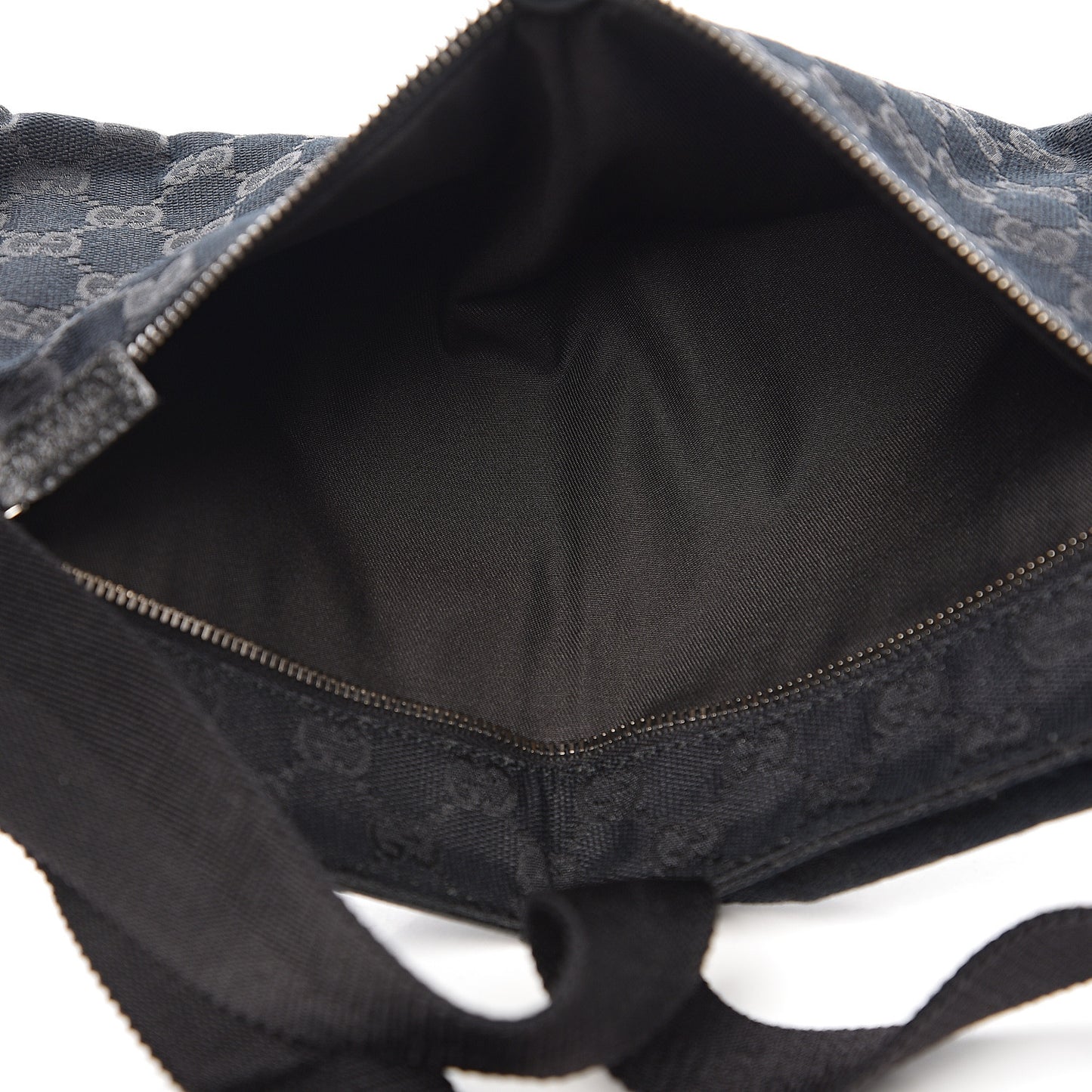 GG Monogram Double Pocket Belt Bag Black