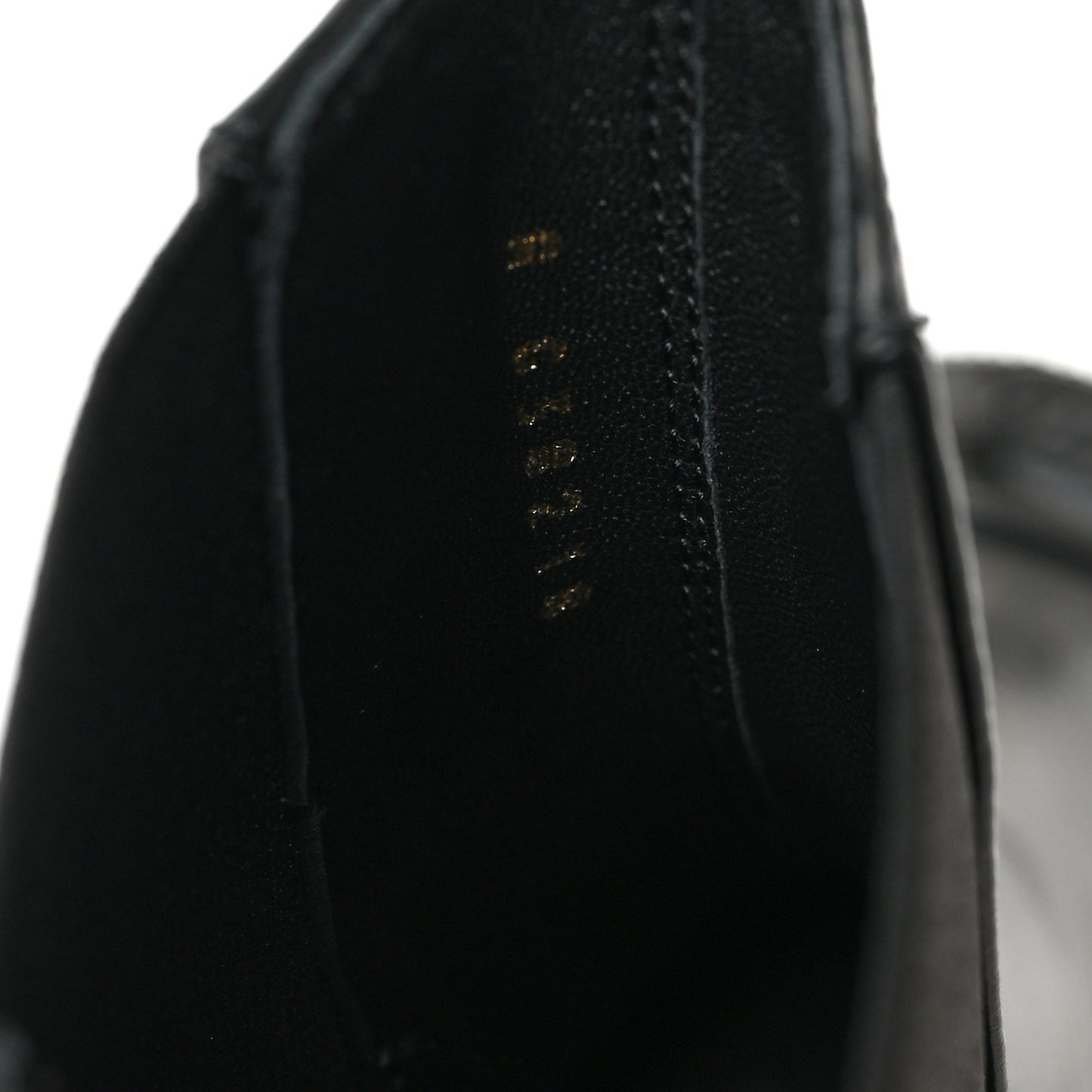 Crumpled Calfskin Patent Cap Toe Short Boots 38 Black