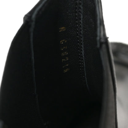 Chanel Crumpled Calfskin Patent Cap Toe Short Boots 38 Black 8 of 8