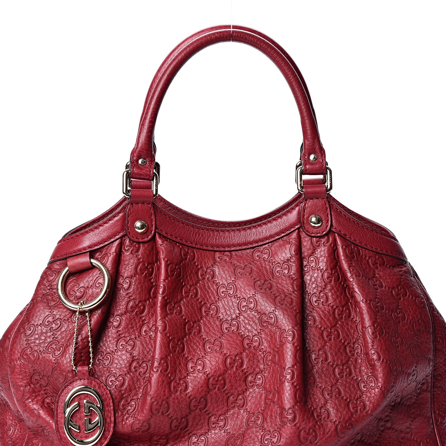 Gucci Guccissima Medium Sukey Tote Raspberry Candy 7 of 9