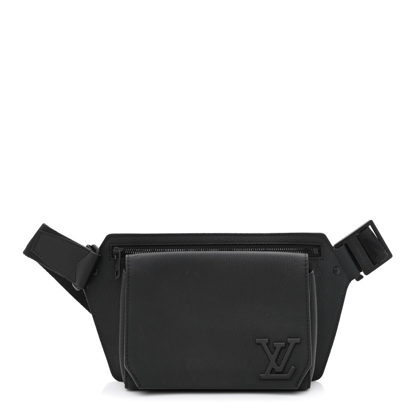 Grained Calfskin Aerogram Takeoff Sling Black