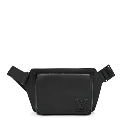 Louis Vuitton Grained Calfskin Aerogram Takeoff Sling Black 1 of 9