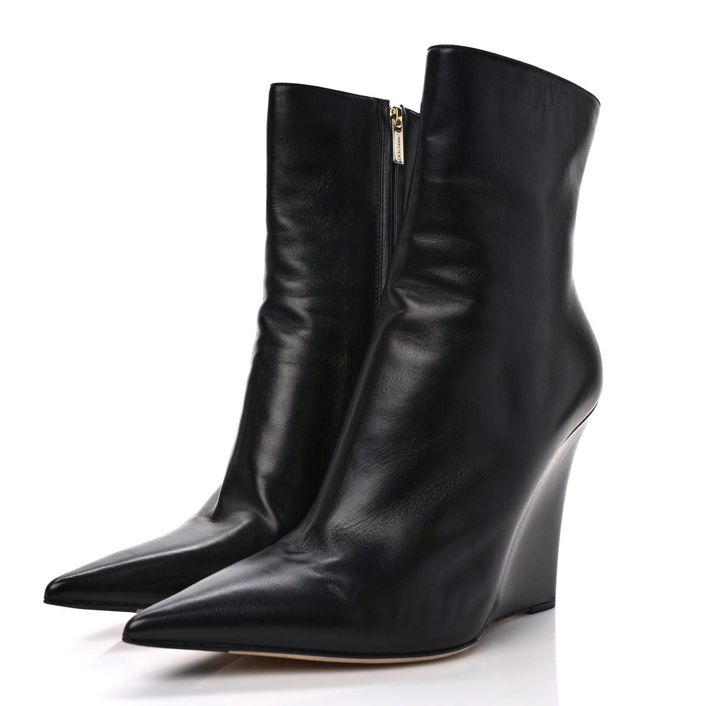 Calfskin Mayor Ankle Boots 40.5 Black