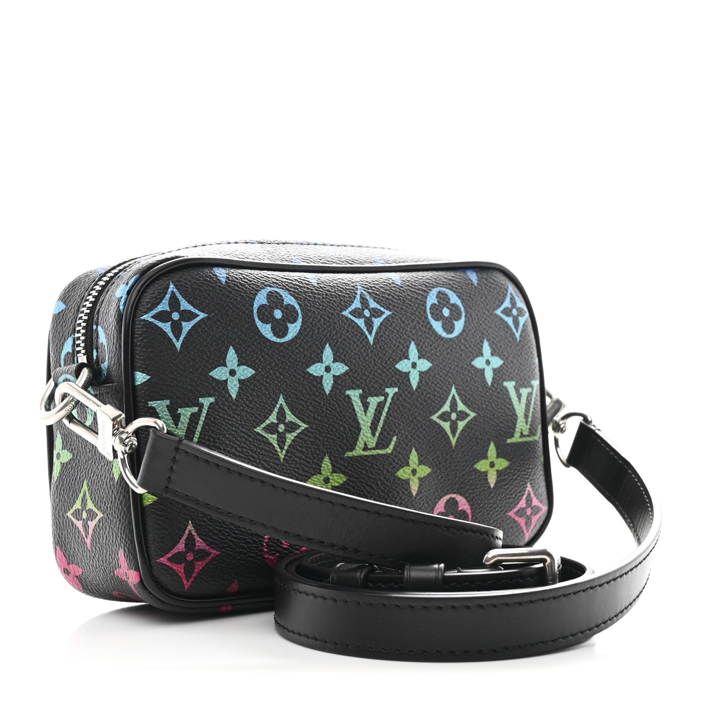 Monogram Iridescent Trocadero Wearable Wallet Black