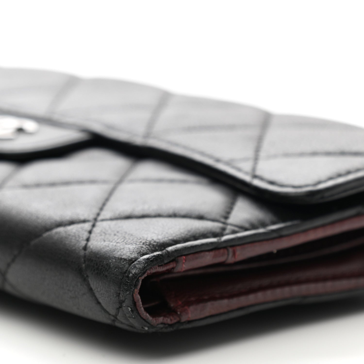 Chanel Lambskin Quilted Large Flap Wallet Black 11 of 13