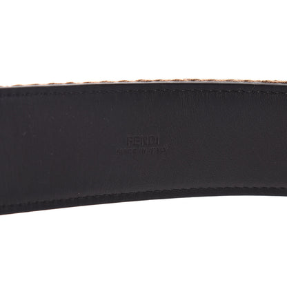 Fendi Ribbon Vitello Century FF 1974 Belt 95 38 Fango Moro 6 of 7