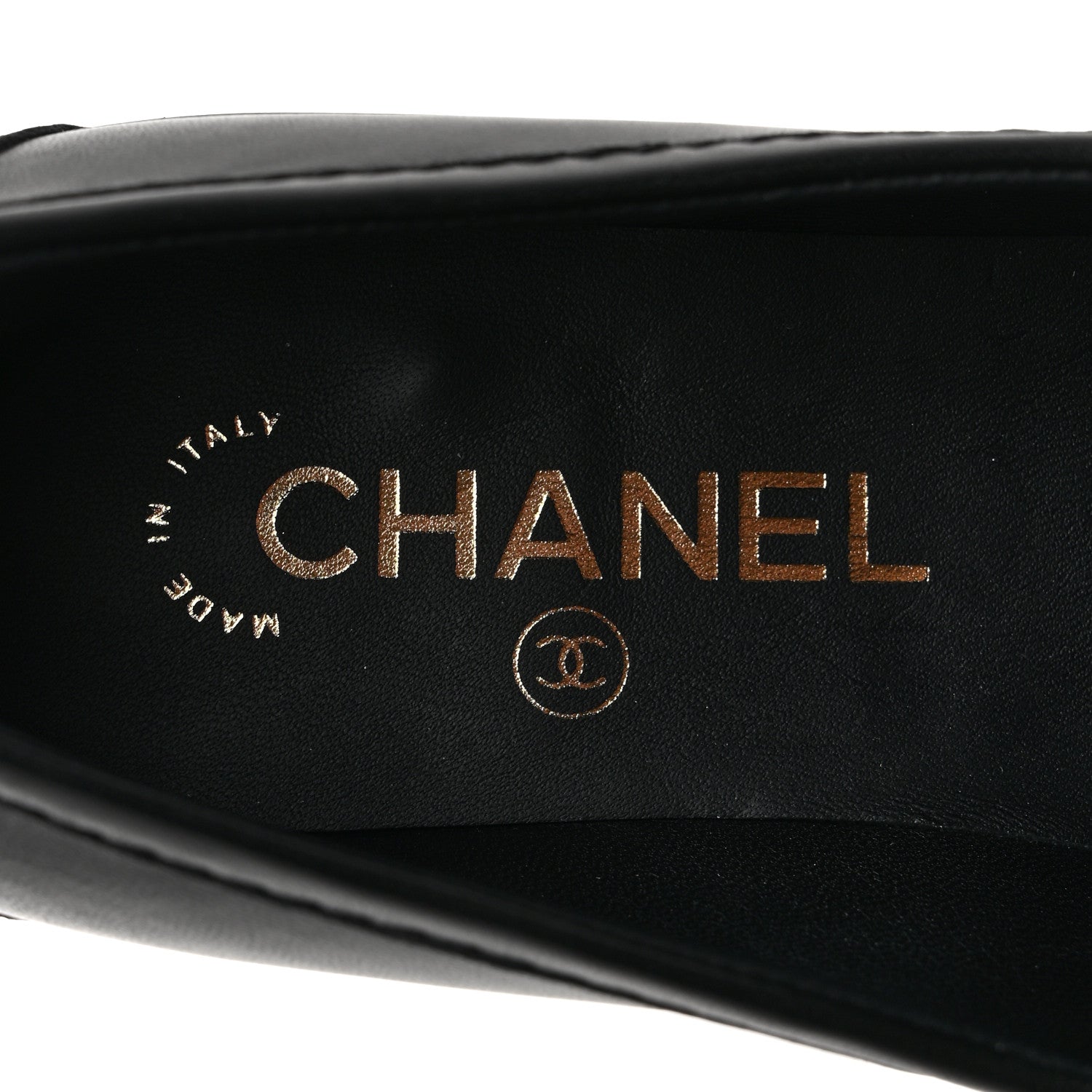 Chanel Lambskin Quilted CC Turnlock Loafers 38.5 Black 6 of 9