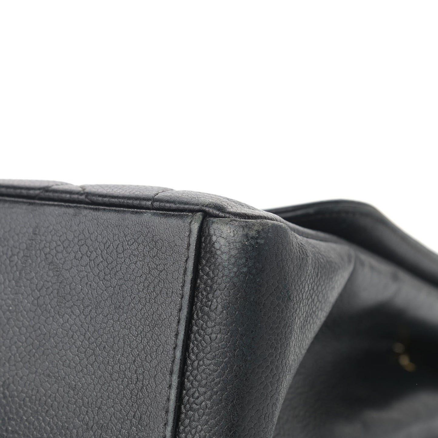 Caviar Quilted Medium Single Flap Black
