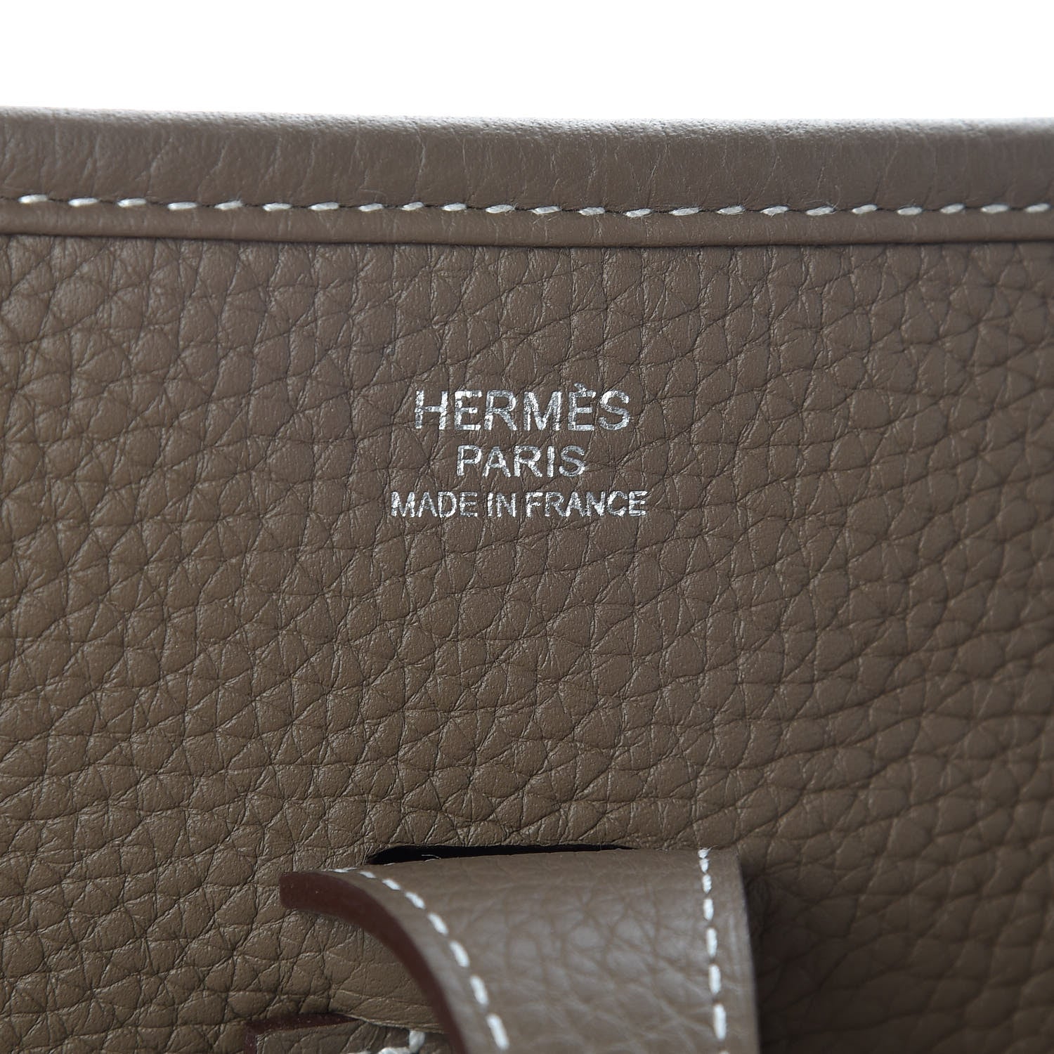 Hermes Taurillon Clemence Evelyne III PM Etoupe 6 of 10