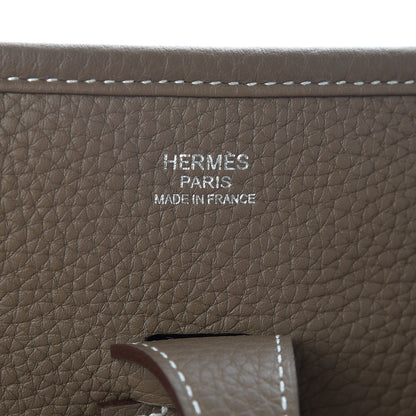 Hermes Taurillon Clemence Evelyne III PM Etoupe 6 of 10