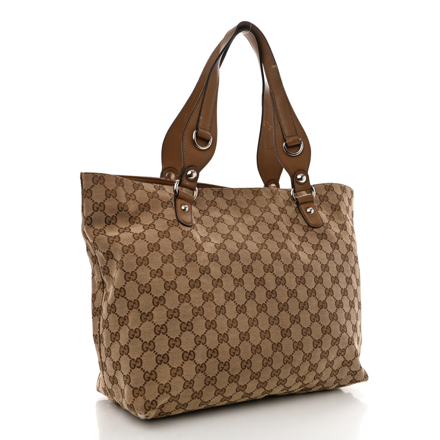 Gucci Monogram Medium Icon Bit Tote Light Brown 3 of 12