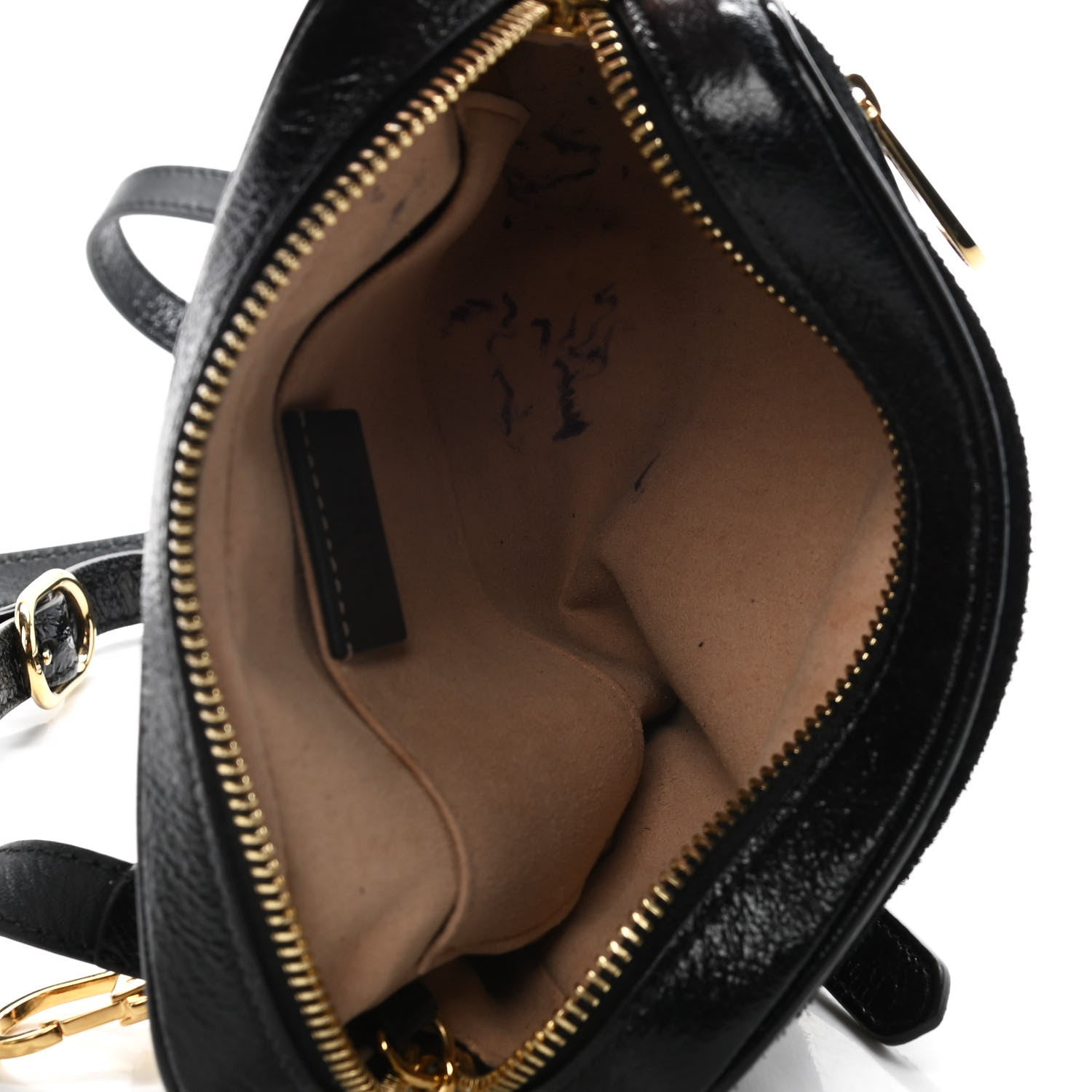 Gucci Suede Patent Web Mini Ophidia Shoulder Bag Black 7 of 11