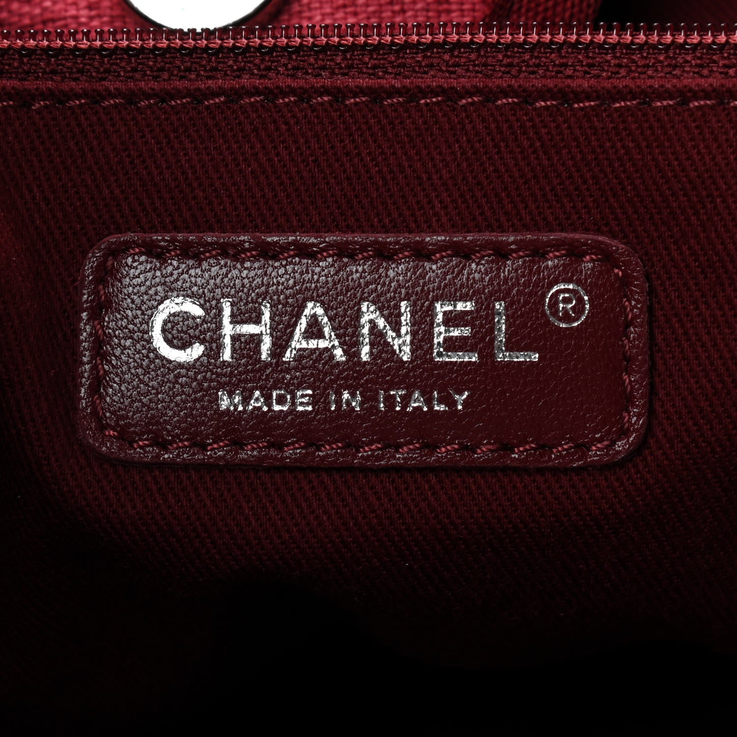 Chanel Canvas Medium Deauville Tote Red 8 of 10