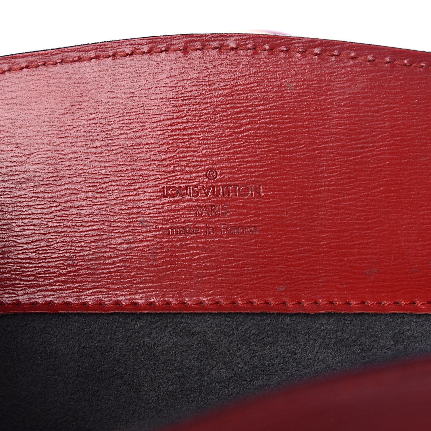 Louis Vuitton Epi Cluny Castillan Red 6 of 9