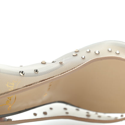 Christian Louboutin Rete Specchio Crystal Strass Follies 100 Pumps 38.5 Silver 11 of 17