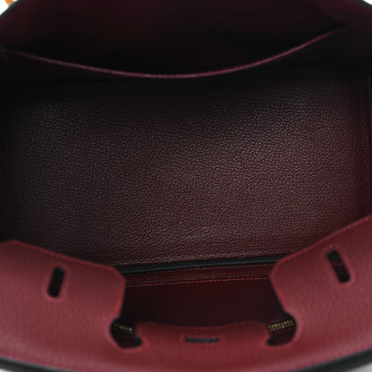 Hermes Togo Birkin 25 Rouge H 5 of 11