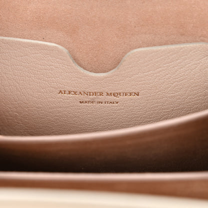 Alexander McQueen Silky Amish Grain Calfskin Box Shoulder Bag 16 White 6 of 12