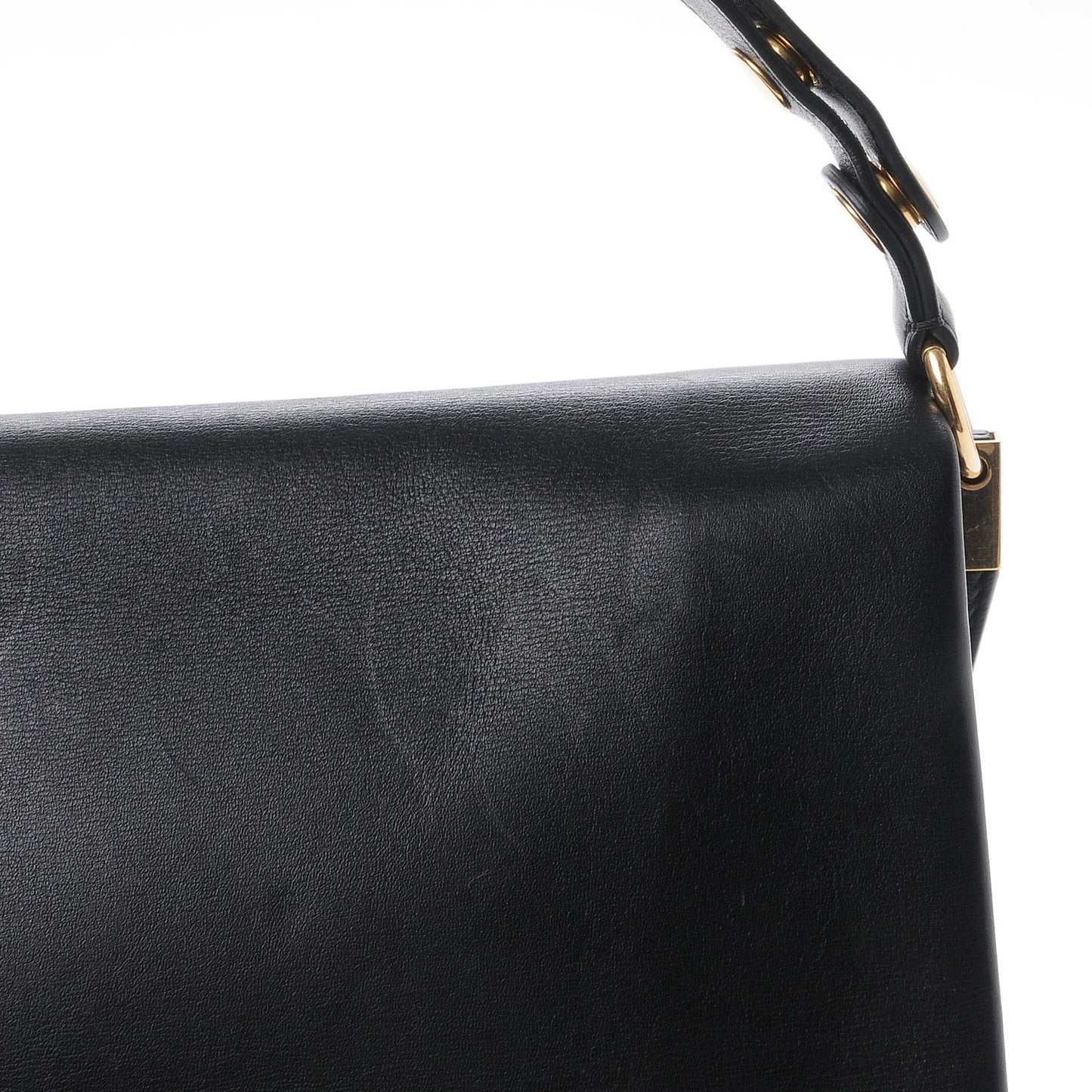 Calfskin Blade Flap Black
