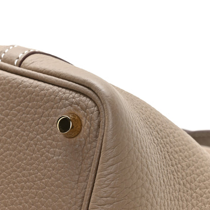 Hermes Taurillon Clemence Picotin Lock 18 PM Etoupe 10 of 13