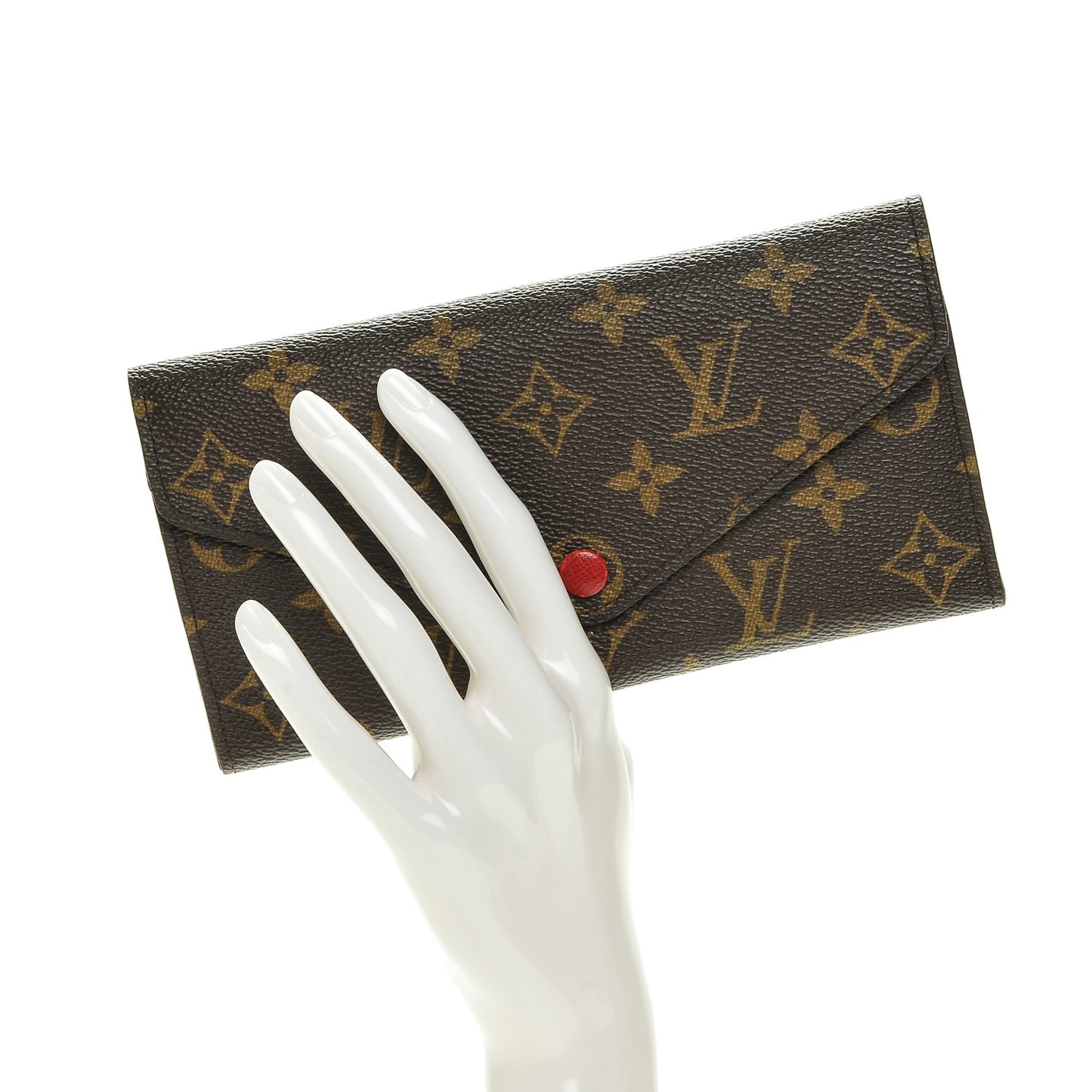 Monogram Josephine Wallet Red