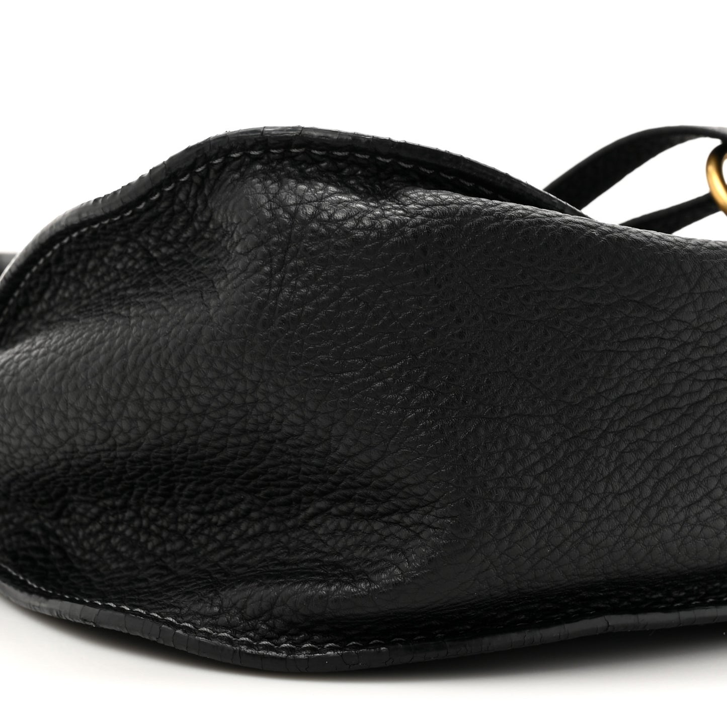 Calfskin Medium Marcie Satchel Black