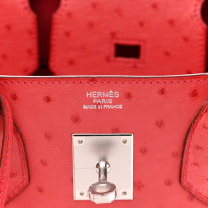 Hermes Ostrich Birkin 30 Bougainvillea 6 of 13