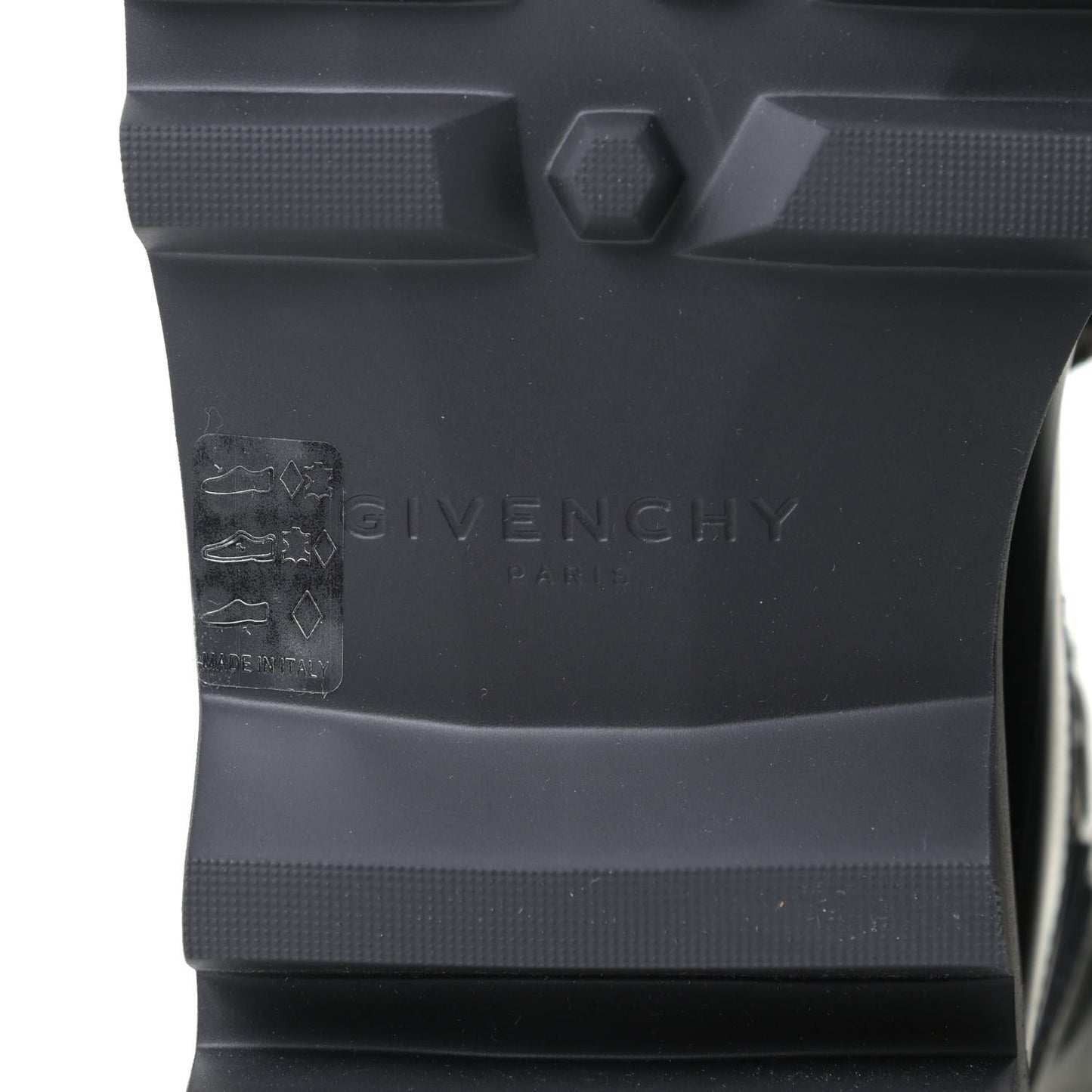 Satin Neoprene Combat Rain Boots 39 Black