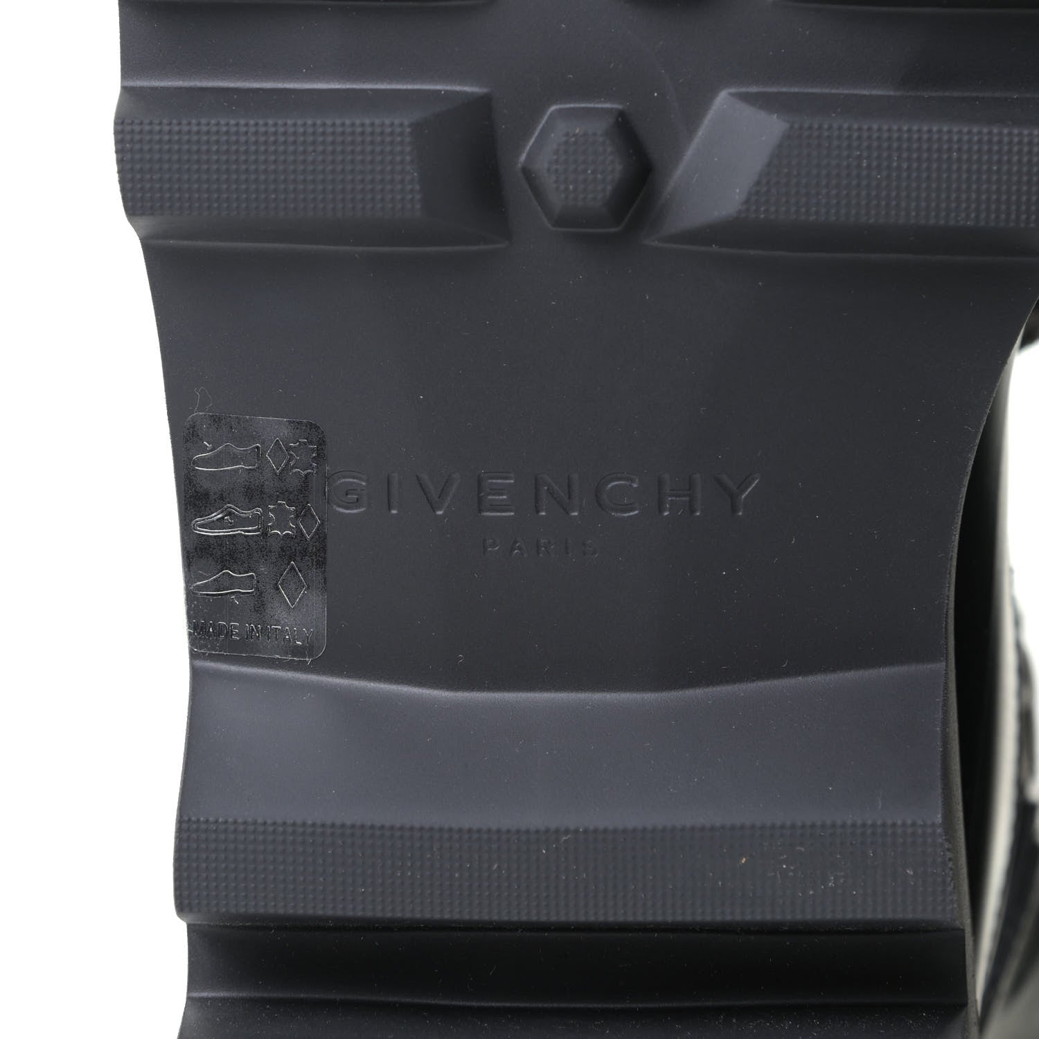 Givenchy Satin Neoprene Combat Rain Boots 39 Black 7 of 10