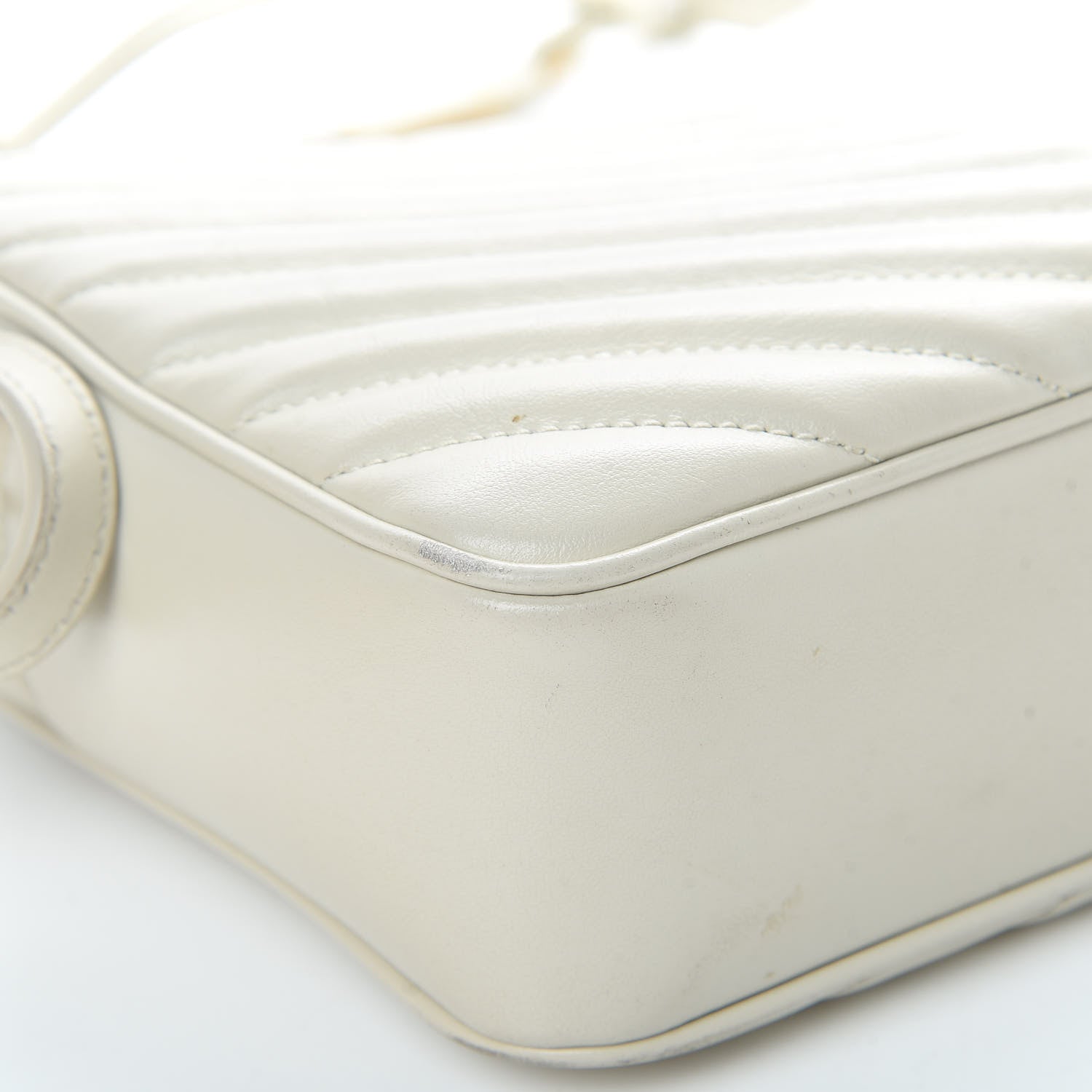 Saint Laurent Calfskin Matelasse Monogram Lou Camera Bag Crema Soft 12 of 17