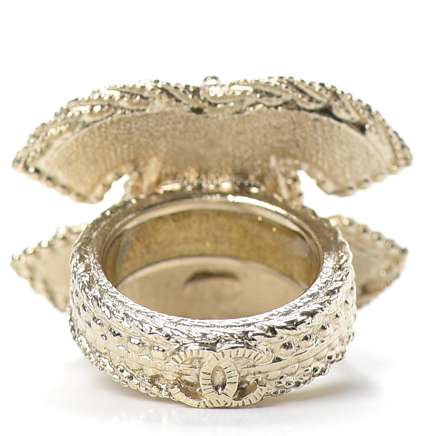 Chanel Pearl CC Ring 6 Gold 4 of 5
