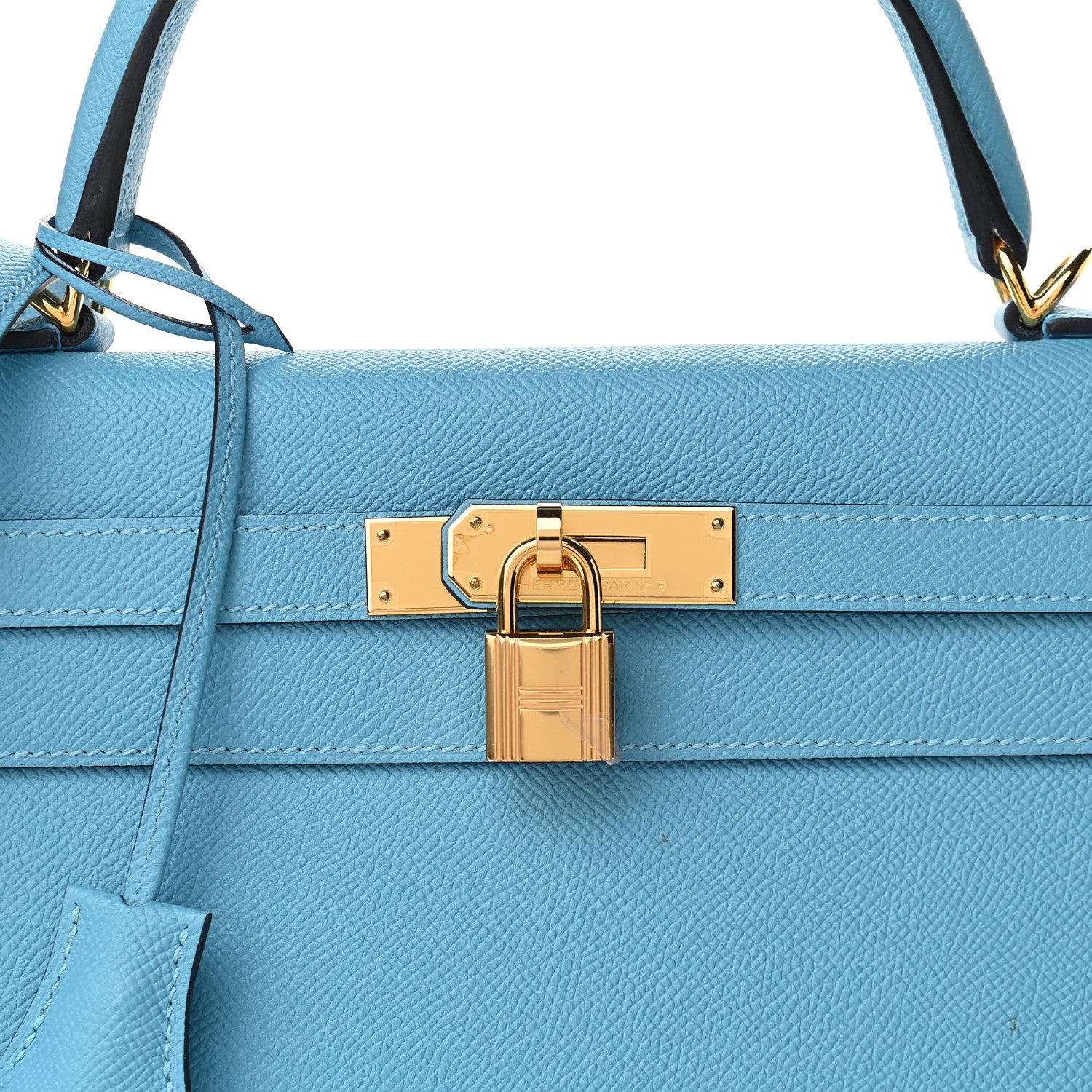 Hermes Epsom Kelly Sellier 32 Bleu Du Nord 8 of 10