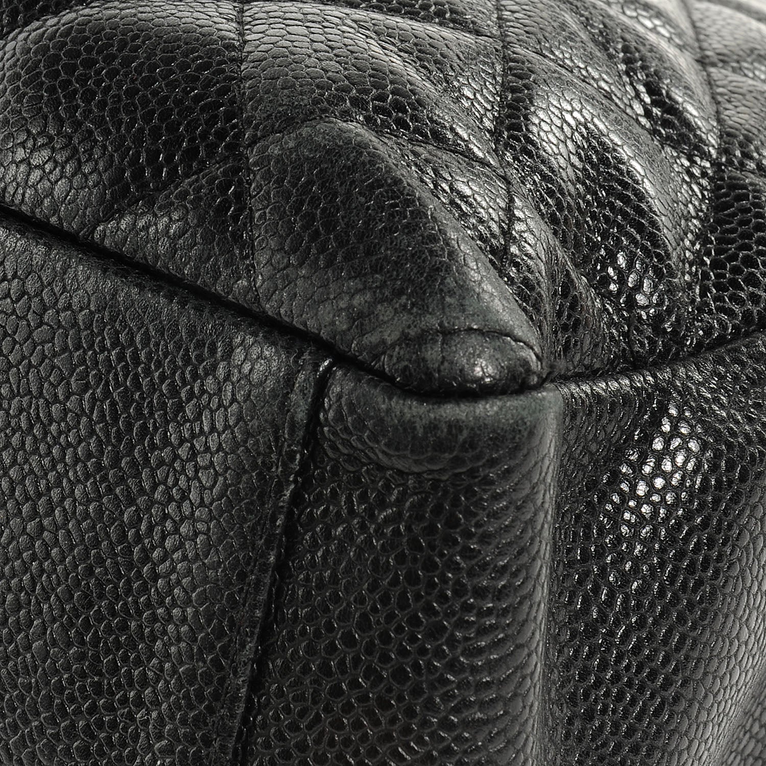 Chanel Caviar Petit Shopping Tote PST Black 6 of 9