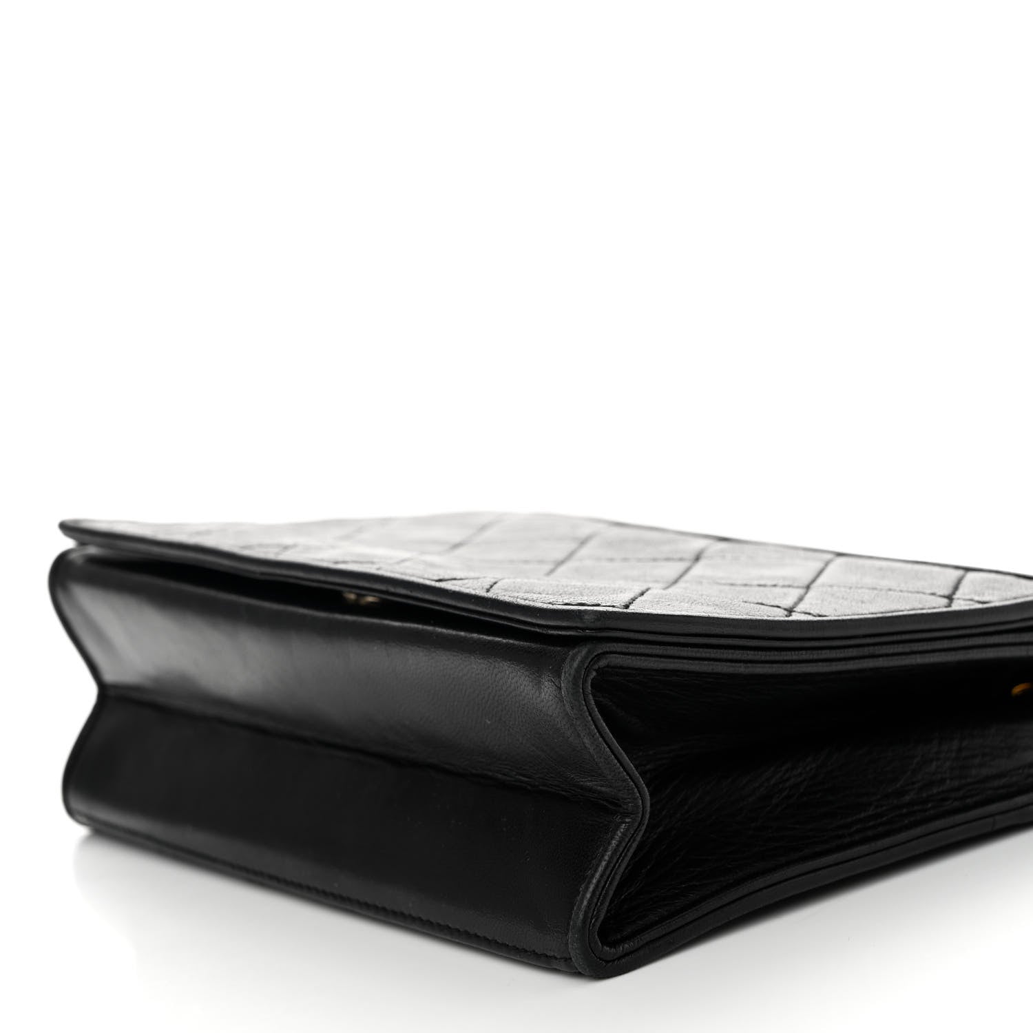 Chanel Lambskin Quilted CC Small Single Flap Black 10 of 10