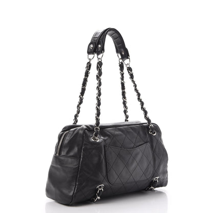 Chanel Lambskin Quilted Small Camera Case Black 3 of 14
