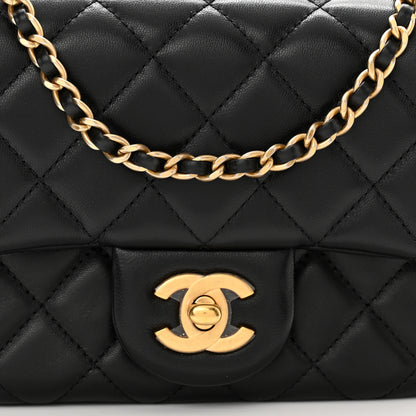 Chanel Lambskin Quilted Mini Pearl Crush Flap Black 15 of 20