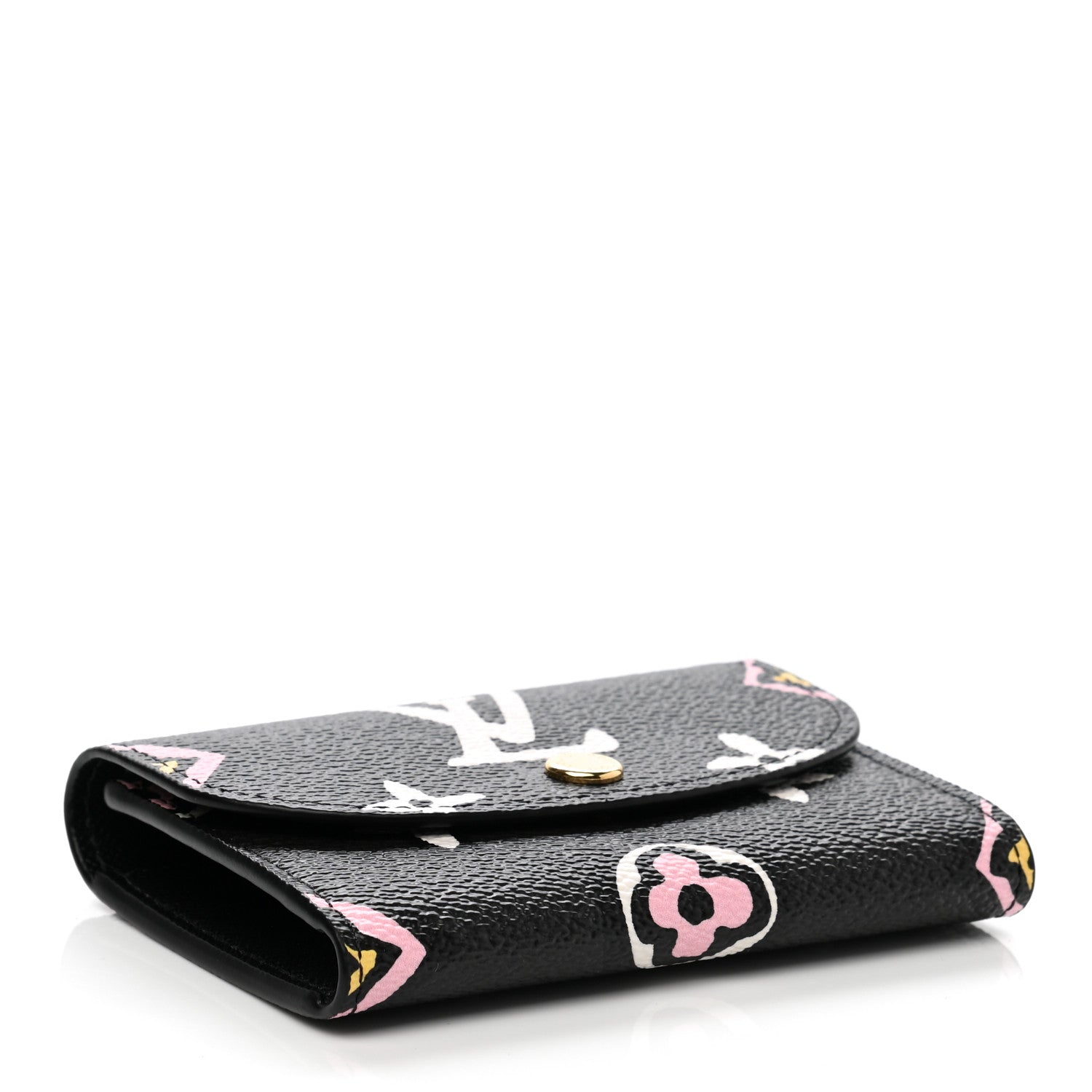 Louis Vuitton Monogram Giant Wild At Heart Rosalie Coin Purse Black 4 of 7
