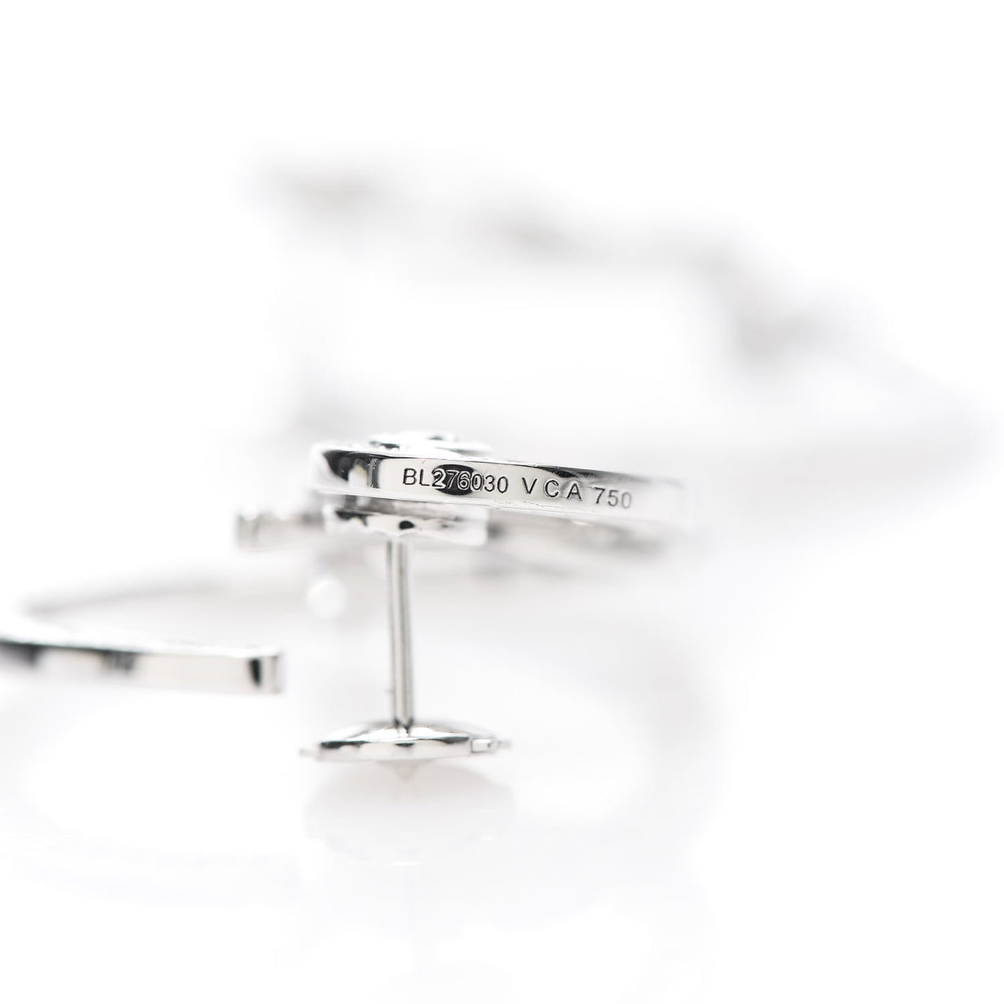 18K White Gold Diamond Birds of Paradise Earrings