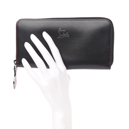 Christian Louboutin Calfskin Panettone Zip Around Wallet Black 2 of 12