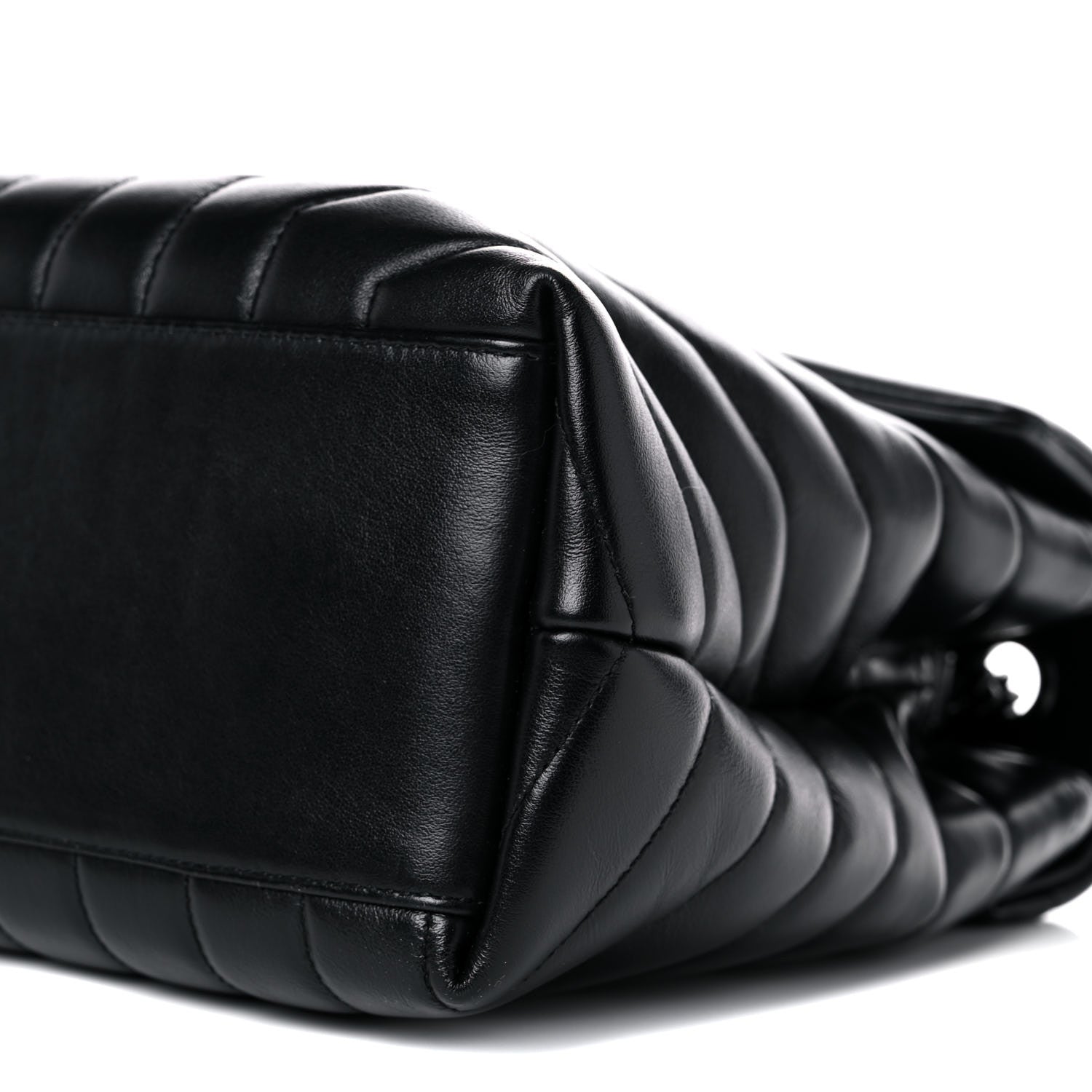 Saint Laurent Calfskin Y Quilted Monogram Medium Loulou Chain Satchel Black 10 of 12