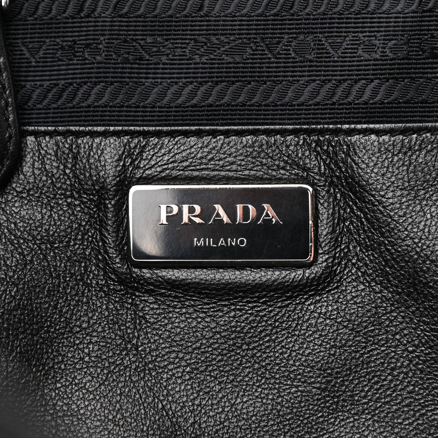 Prada Tessuto Nylon Passama Shopping Tote Nero Black 6 of 8