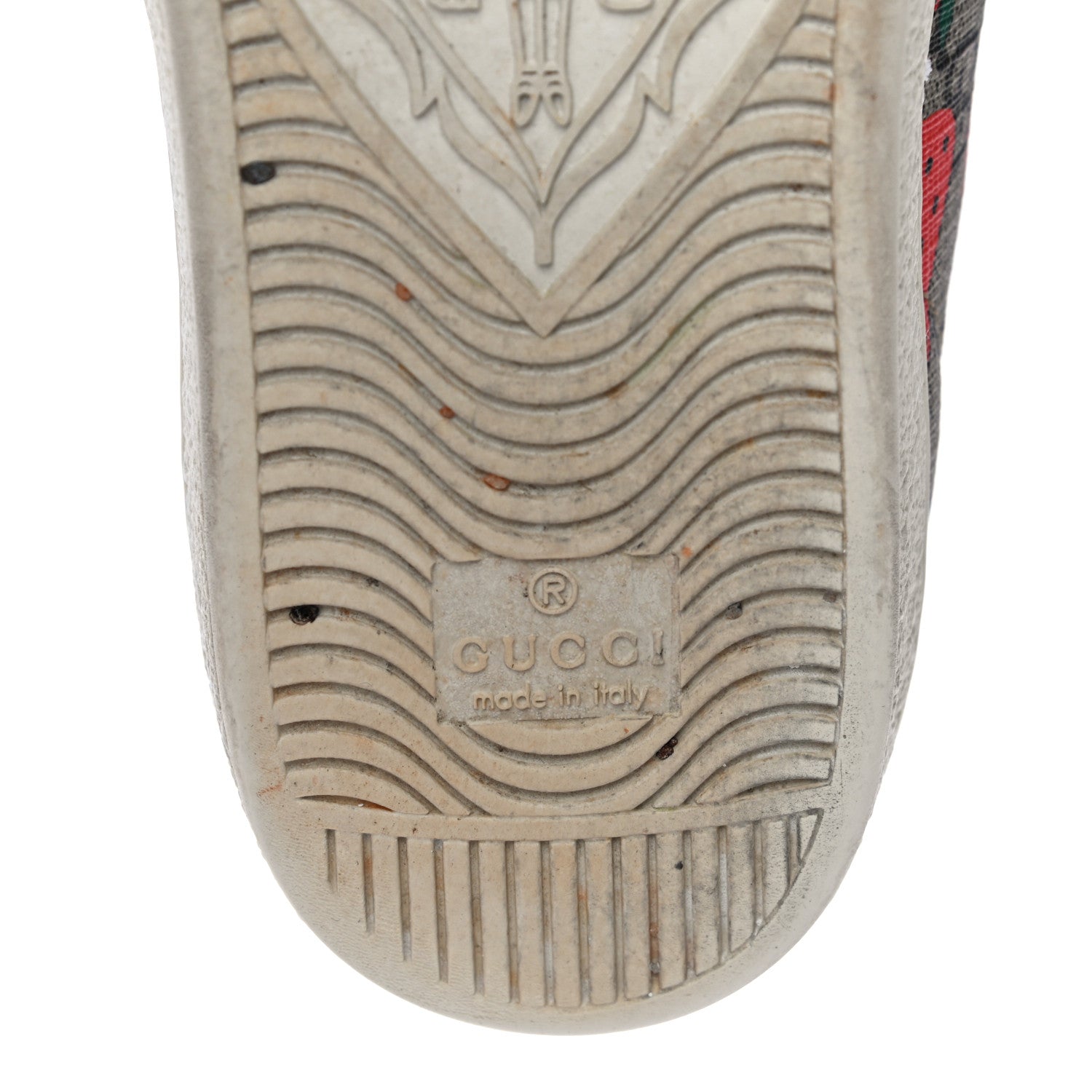 Gucci GG Supreme Monogram Strawberry Web Womens Ace Sneakers 36.5 Beige Multicolor Red Green 12 of 13
