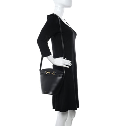 Celine Calfskin Crecy Bucket Bag Black 2 of 11