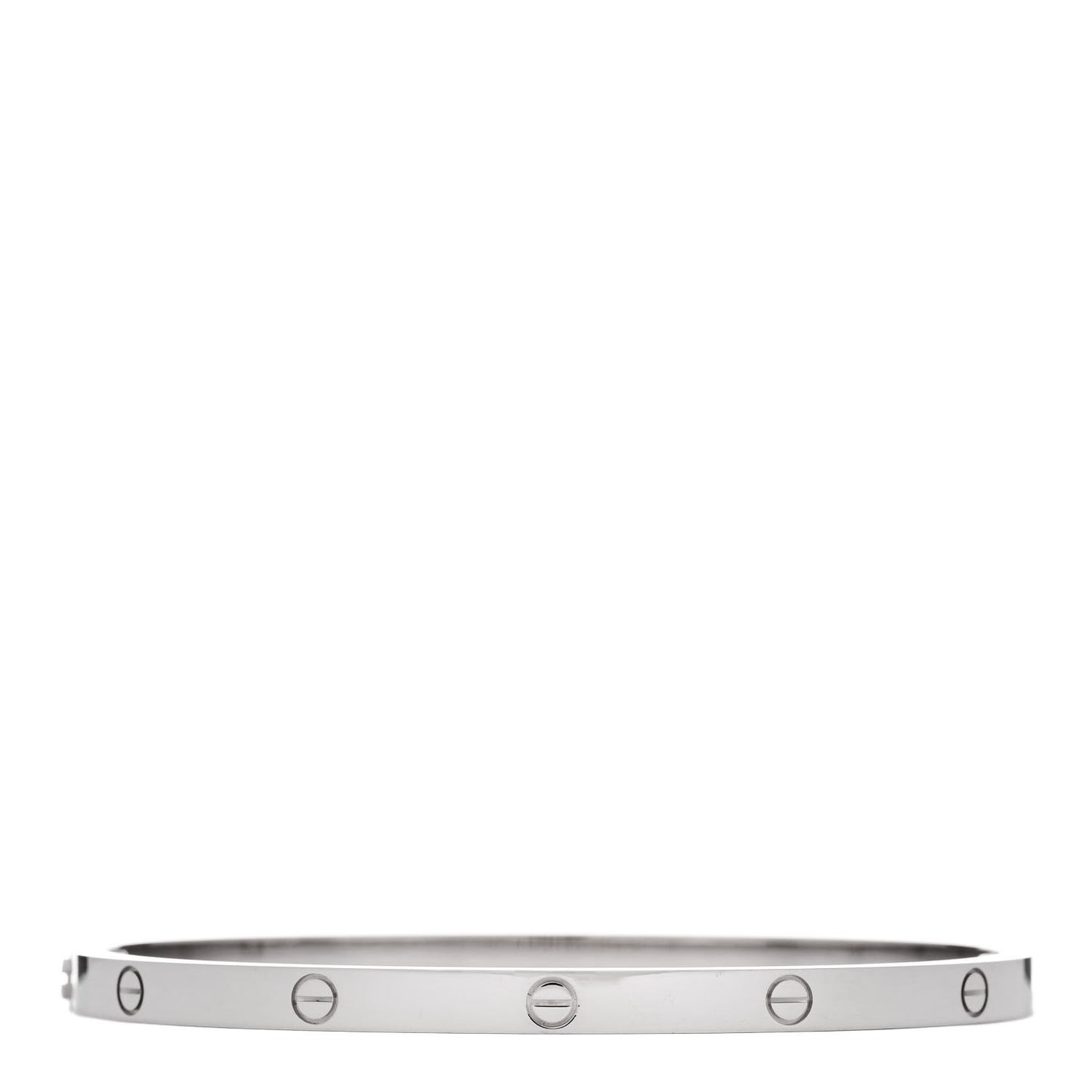 18K White Gold Small LOVE Bracelet 16
