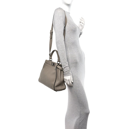 Fendi Cuoio Romano Selleria Medium Peekaboo Iconic Satchel Corda 2 of 13