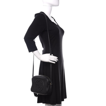 Gucci Pebbled Calfskin Small Soho Disco Bag Black 2 of 12