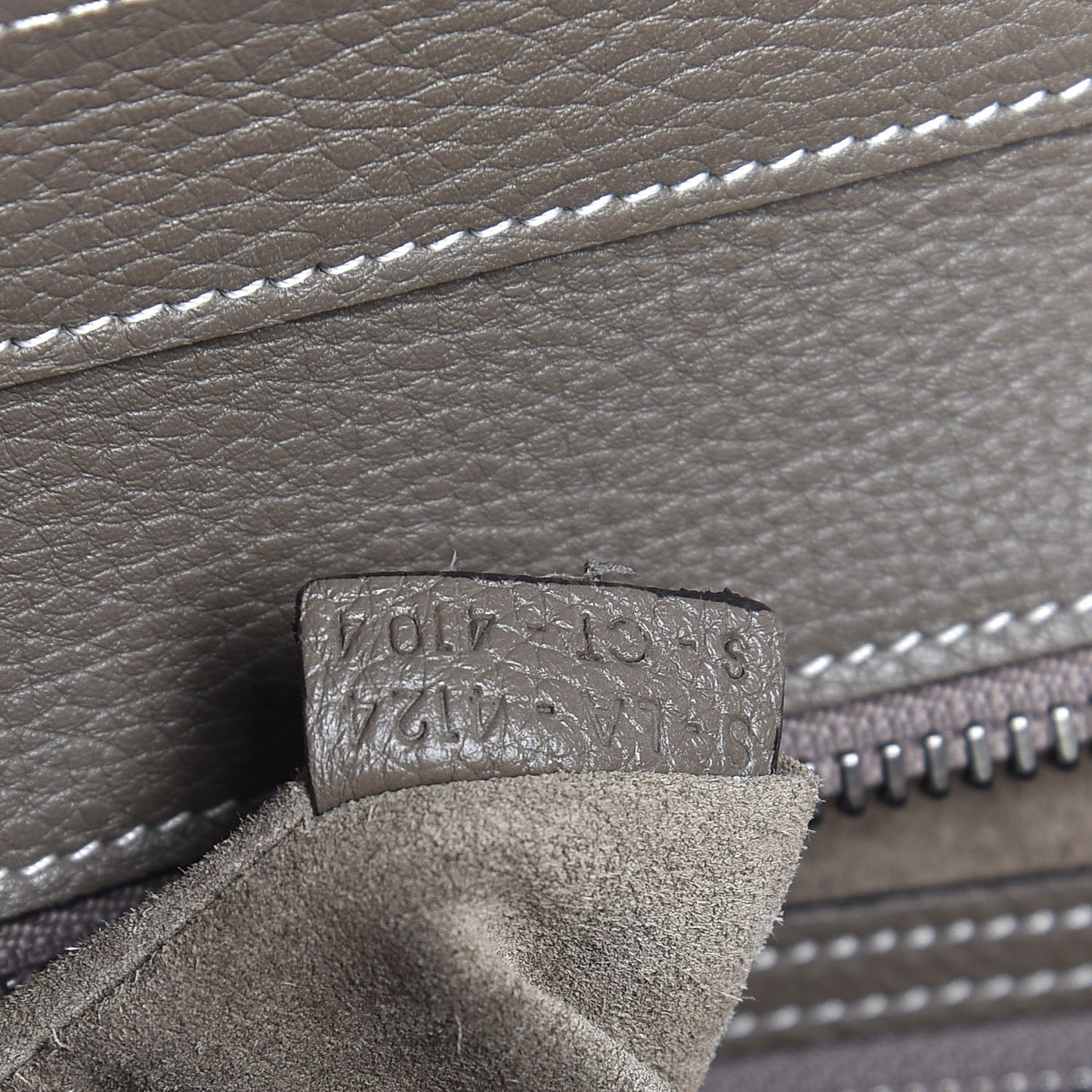 Drummed Calfskin Mini Luggage Souris