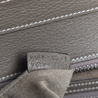 Celine Drummed Calfskin Mini Luggage Souris 6 of 7
