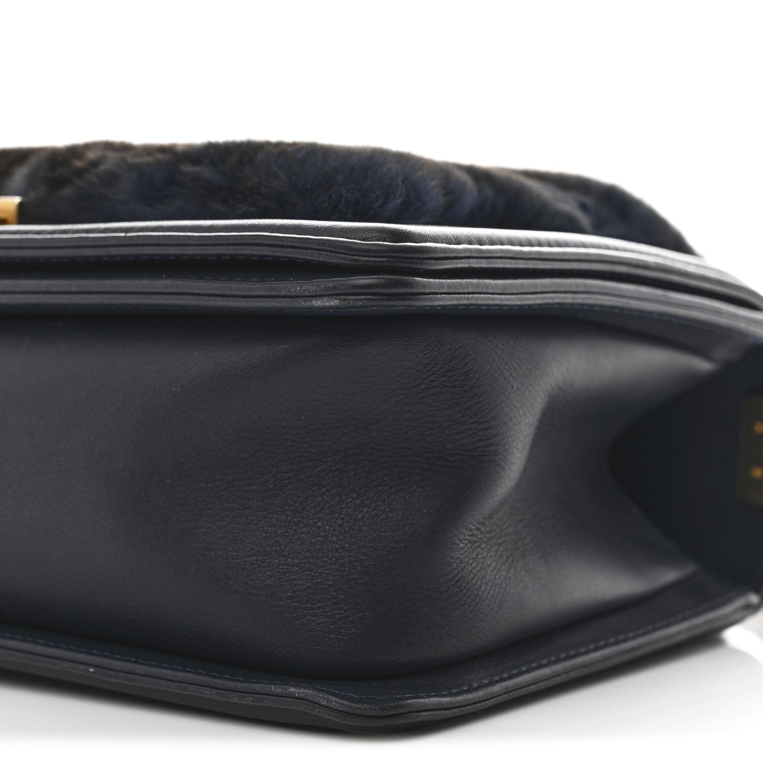 Chanel Orylag Medium Boy Top Handle Flap Navy 10 of 13