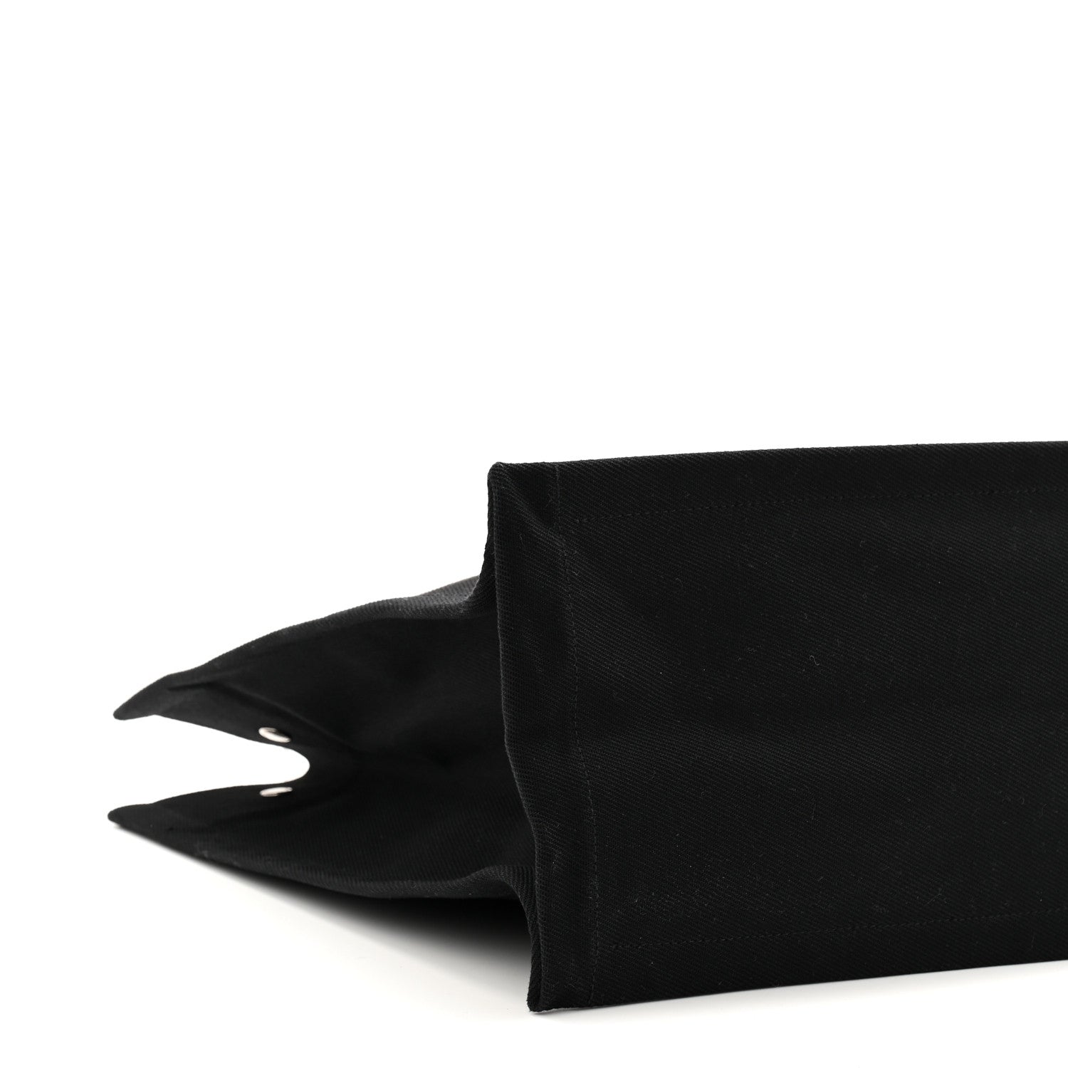 Saint Laurent Linen Calfskin Rive Gauche Tote Black 16 of 21