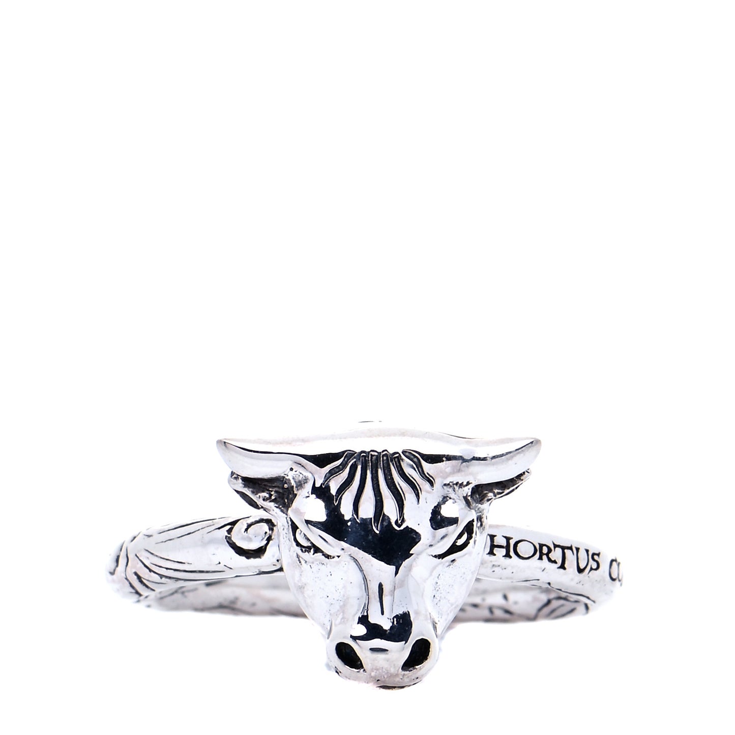 Sterling Silver Anger Forest Bull's Head Ring 59 8.75